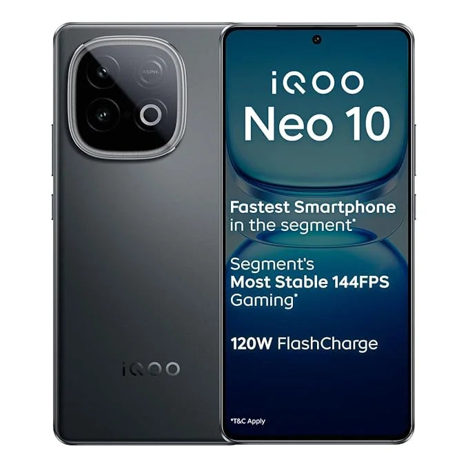 iQOO Neo 10 5G – 8GB RAM 256GB | Asphalt Black