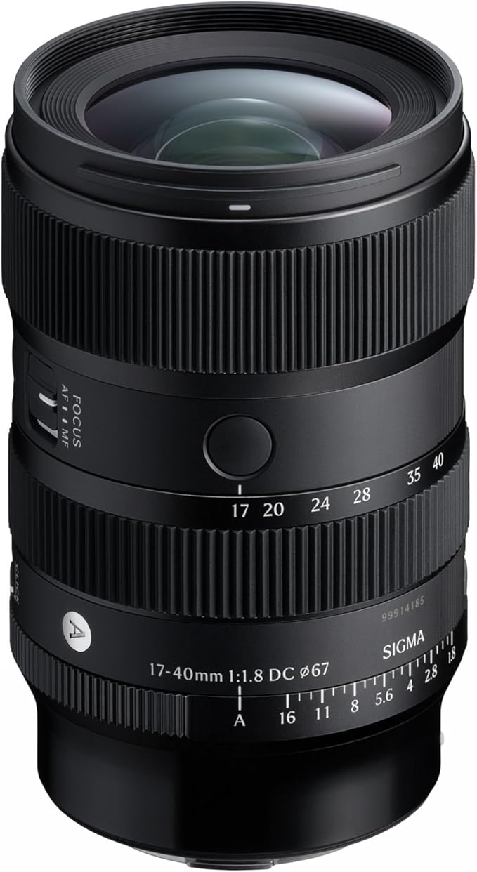 Sigma 17-40mm f/1.8 DC Art Lens for Fujifilm X